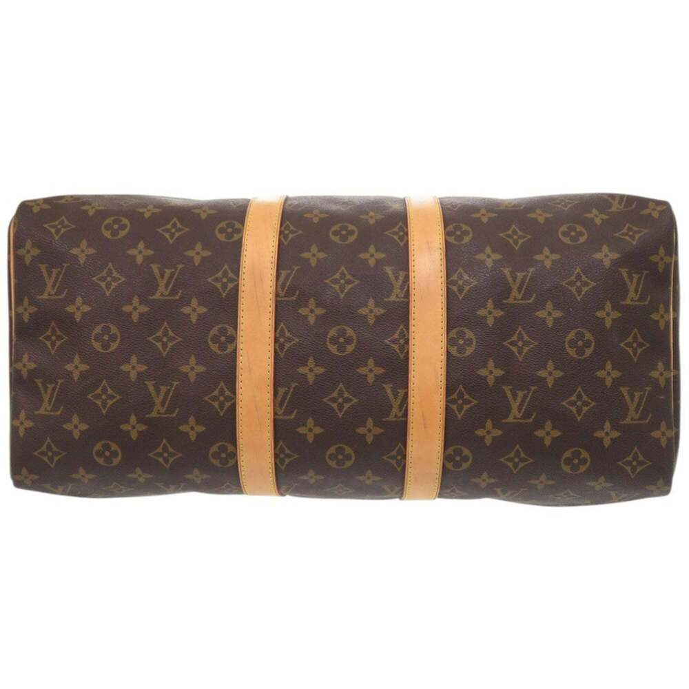 LOUIS VUITTON Authentic Brown Monogram Keepall 45 Boston Bag - Picture 3 of 10